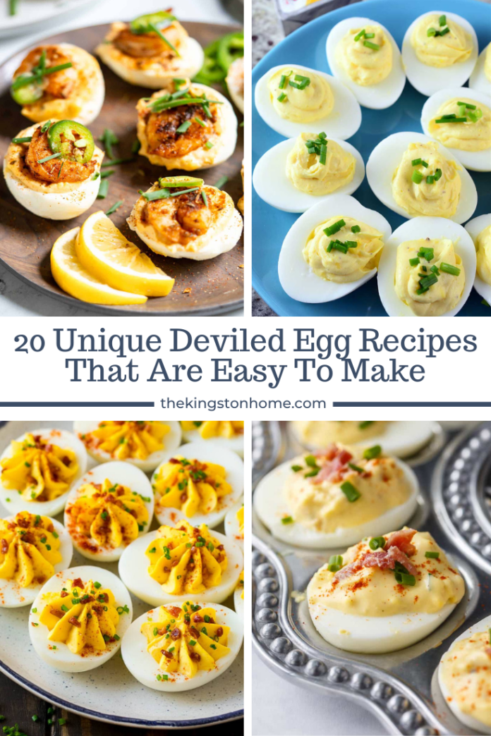 20 Unique Deviled Egg Recipes That Are Easy To Make - The Kingston Home