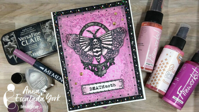 Create a Death-Head Moth Halloween Card Using Ink Blending Techniques