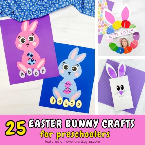 25 Easter bunny crafts for preschoolers