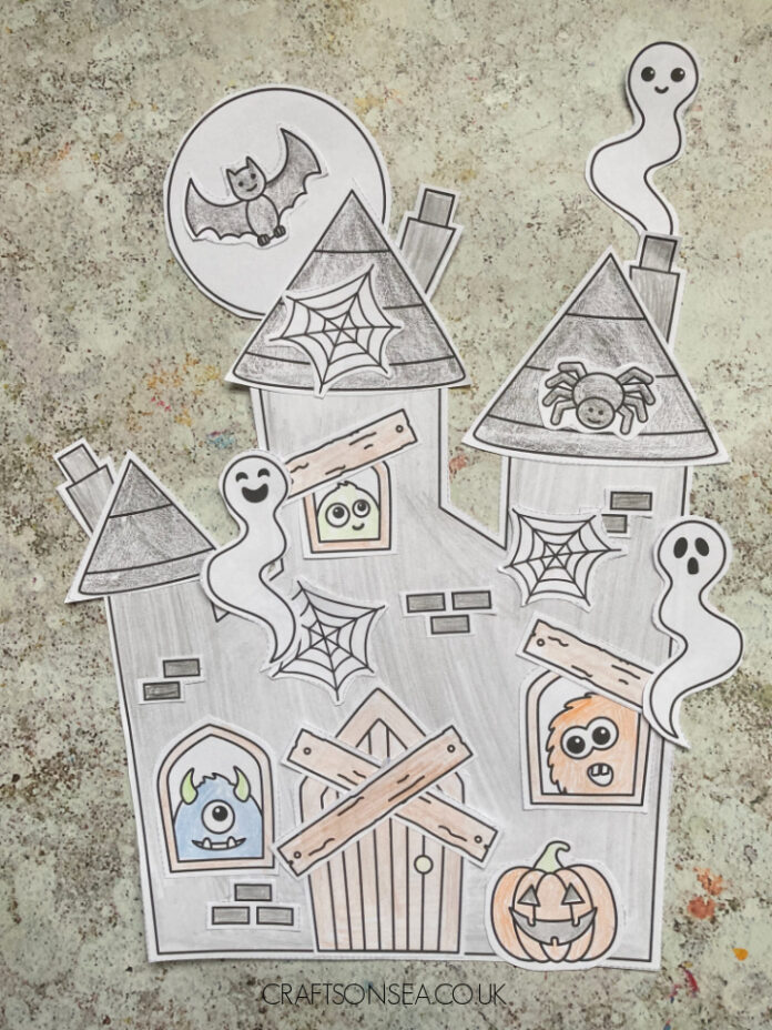 Build a Haunted House Craft free printable