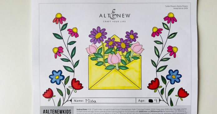 Coloring Page Altenew