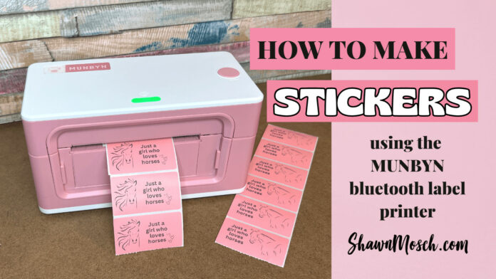 how to make stickers Munbyn sticker machine