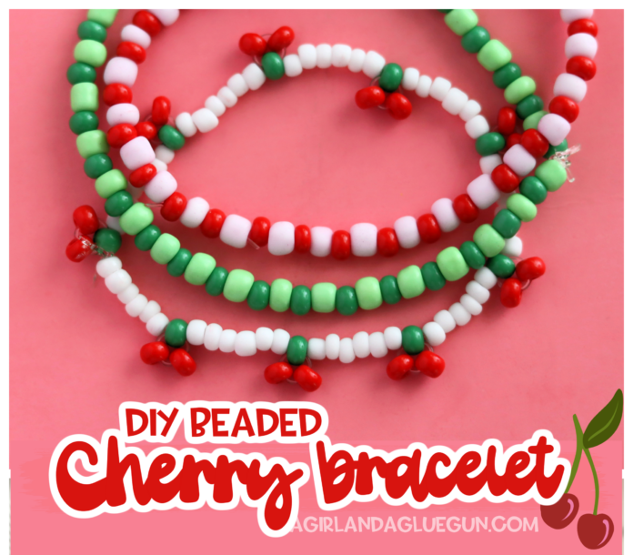 How to make a beaded Cherry Bracelet