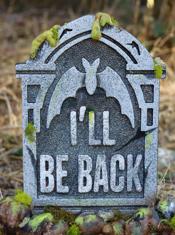 Dollar store tombstone makeover - A girl and a glue gun