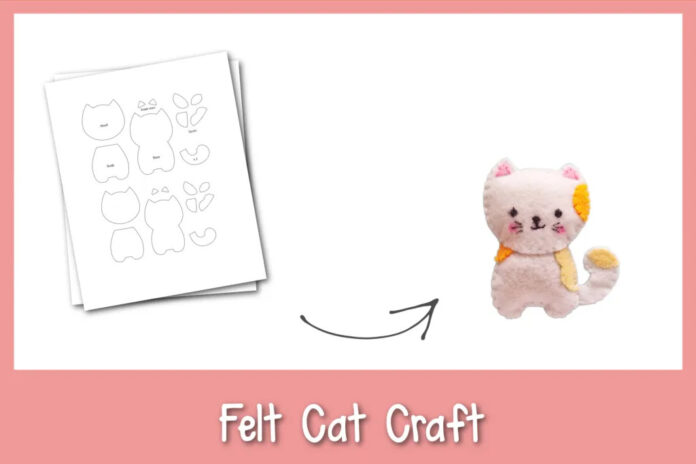 Cute Felt Cat Craft | Fun Family Crafts