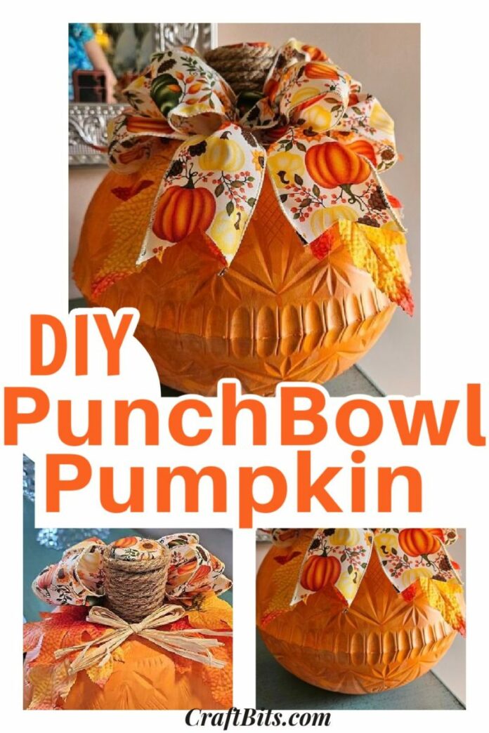 How To Make A Large Halloween Pumpkin From Punch Bowls — CraftBits.com