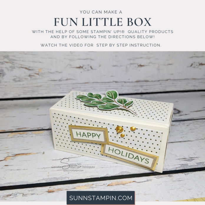 Fabricate Friday – Seasons of Green and Gold Box