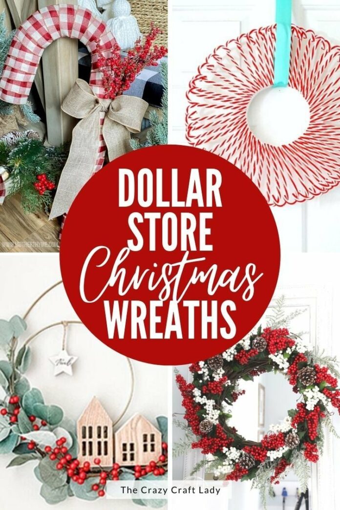 24 Gorgeous Dollar Store Christmas Wreaths