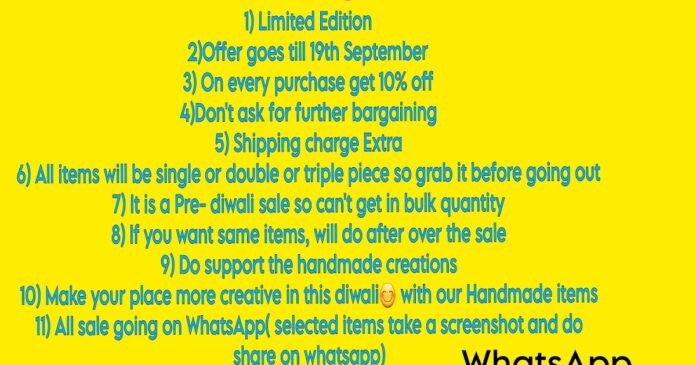 The Enticing Creation: Pre-Diwali Sale