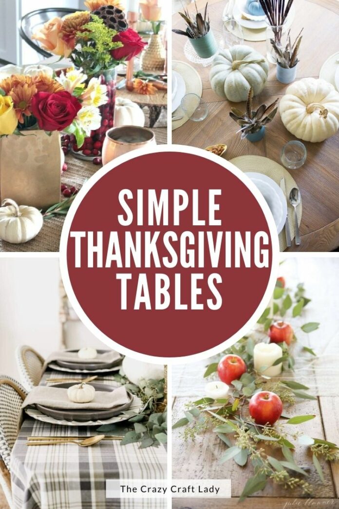 Simple Thanksgiving Tables